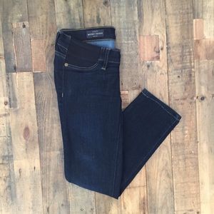 J CREW Dark Blue Maternity Toothpick Jeans- Sz 25
